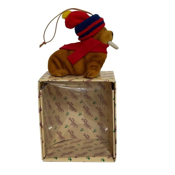 Schmid Christmas Eve Walrus Ornament With Hat & Scarf 1985 Made In Japan - Picture 5 of 7